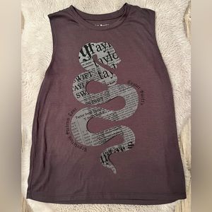 taylor swift reputation charcoal snake tank in size medium like NEW condition